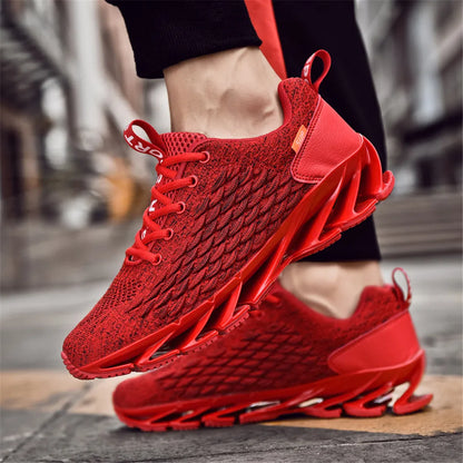 Crimson Stride Sneakers