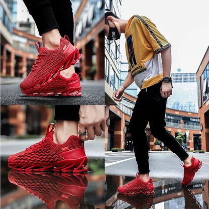 Crimson Stride Sneakers