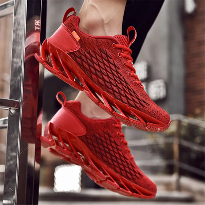 Crimson Stride Sneakers