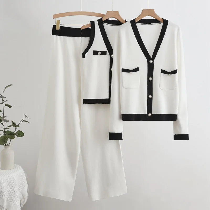 Amore Knit Ensemble Three Piece Set